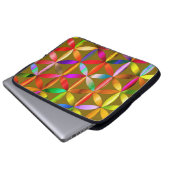 The Amazing Flower of Life on an Electronics Bag Laptopschutzhülle (Vorne Knopf)
