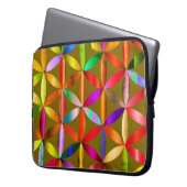 The Amazing Flower of Life on an Electronics Bag Laptopschutzhülle (Vorderseite Links)