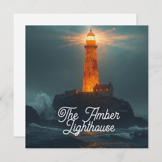 The Amber Lighthouse Card (Vorne/Hinten)