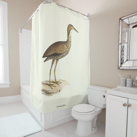 The American Bittern (Botaurus lentiginosus) Bird Duschvorhang (Beispiel)