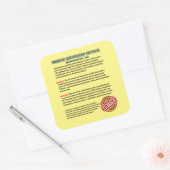 The American Certification Institute Quadratischer Aufkleber (Umschlag)