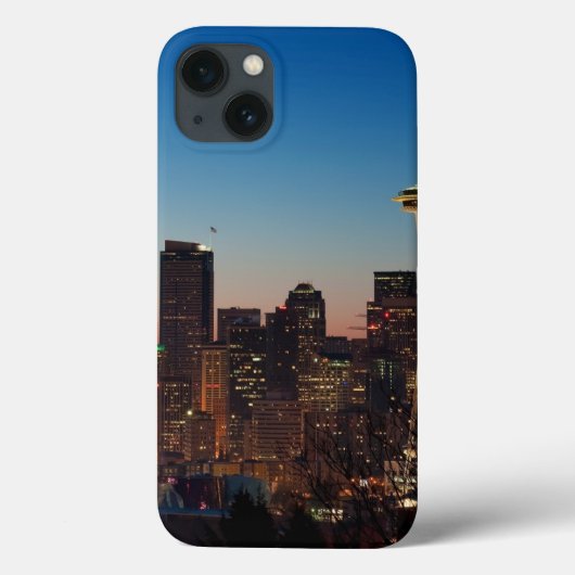 The American flag flies between the rising moon Case-Mate iPhone Hülle (Rückseite)