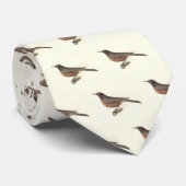 The American Robin (Turdus migratorius) NY Birds Krawatte (Gerollt)