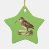 The American Woodcock (Rusticola minor) NY Bird Keramikornament (Hinten)