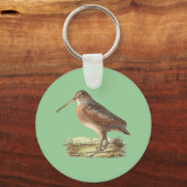 The American Woodcock (Rusticola minor) Schlüsselanhänger (Vorderseite)