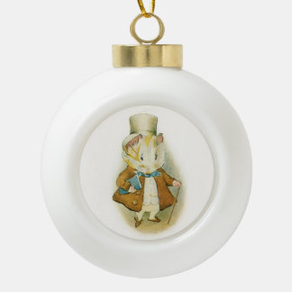 “The Amiable Guinea Pig” by Beatrix Potter Keramik Kugel-Ornament