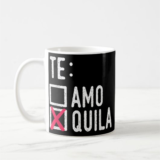 The Amo Quila Tequila Liquor Shot Alcohol Party Kaffeetasse (Links)