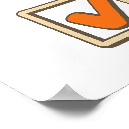 The Amo Tequila Spanish Choice Poster (Ecke)