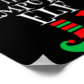 The Amputee Elf Christmas Funny Limb Surgery Joke  Poster (Ecke)