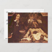 The Anatomy Lesson Of Dr. Joan Deyman. By Rembrand Postkarte (Vorne/Hinten)