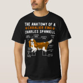 The Anatomy Of A Cavalier King Charles Spaniell T-Shirt (Vorderseite)