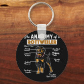 The Anatomy Of A Rottweiler | Cool Dog Lover Schlüsselanhänger (Vorderseite)