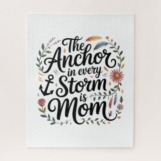 The Anchor In Every Storm Is Mom Puzzle