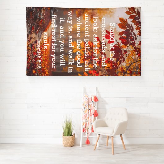 The Ancient Path of Peace Jeremiah 6:16 Banner (Insitu)