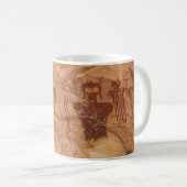 "The Ancients", Sego Canyon Utah Pictograph Kaffeetasse (VorderseiteRechts)
