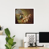 The Angel of Mercy, c.1746 (Öl/Canvas) Poster (Heimbüro)