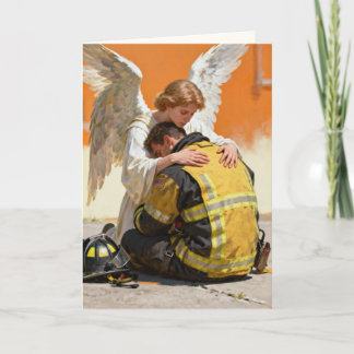 "The Angel Who Knew Your Courage" Sympathy Karte