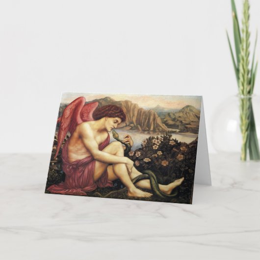 The Angel with the Serpent Fine Art Greetings Card Karte (Vorderseite)