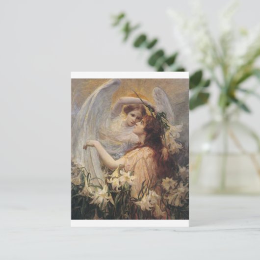 *The Angel's Message* von George Hillyard Swanstat Postkarte (Stehend Vorderseite)