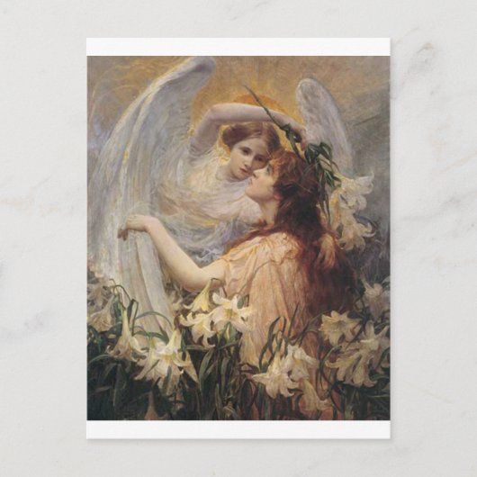 *The Angel's Message* von George Hillyard Swanstat Postkarte (Vorderseite)