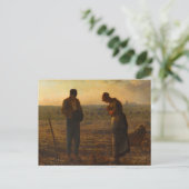 The Angelus, 1857-1859 by Jean-Francois Millet Postkarte (Stehend Vorderseite)