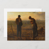 The Angelus, 1857-1859 by Jean-Francois Millet Postkarte (Vorne/Hinten)