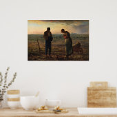 The Angelus by Jean-Francois Millet Poster (Küche)
