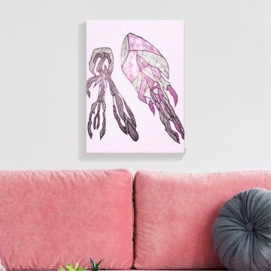 The Angled Veil Abstract Texture Art Leinwanddruck (Insitu (Wohnzimmer))