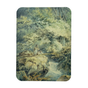 The Angler, 1794 (mit Grafit auf Papier) Magnet