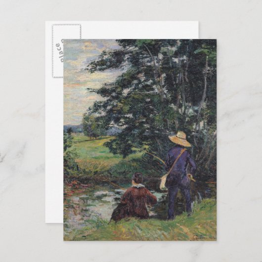 The Anglers, c.1885 Postkarte (Vorne/Hinten)