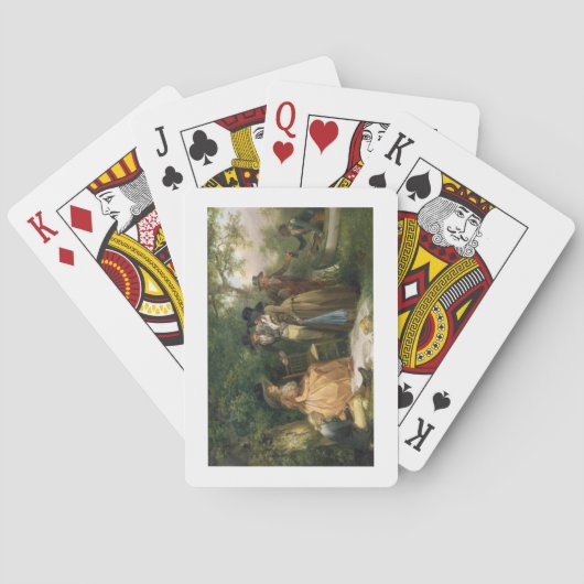 The Angler's Repast (oil on canvas) Spielkarten (Rückseite)