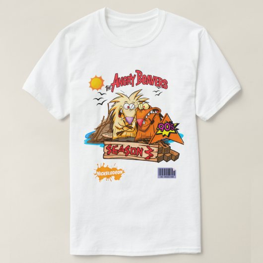 The Angry Beavers – Norbert & Daggett 90s Cartoon  T-Shirt (Design vorne)