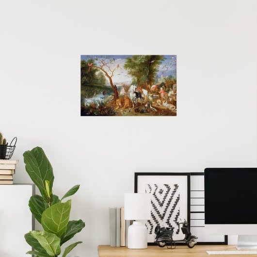 The Animals entering Noah's Ark Poster (Heimbüro)