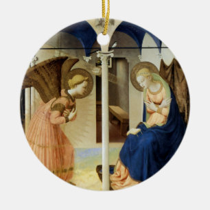 The Annunciation by Fra Angelico Keramik Ornament