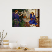 The Annunciation by John William Waterhouse Poster (Küche)