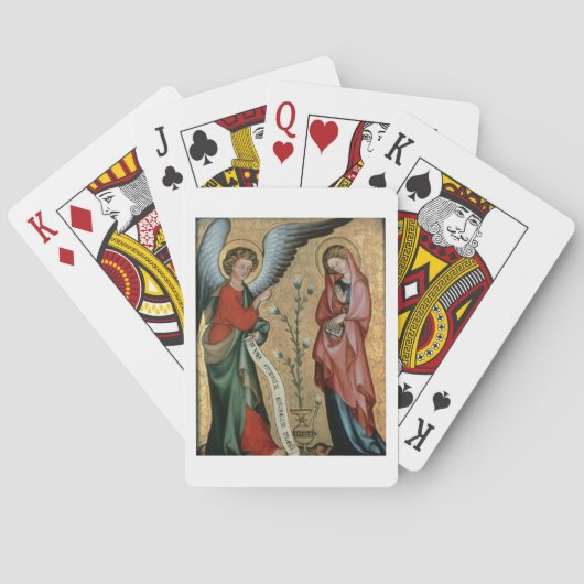 The Annunciation, c.1330 (oil on panel) Spielkarten (Rückseite)