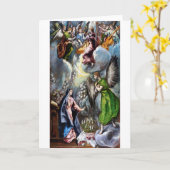 The Annunciation, El Greco, 1597-1600 Karte (Gelbe Blume)