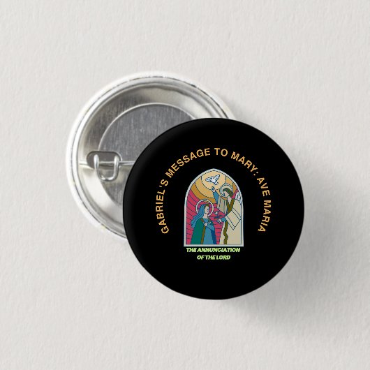 The Annunciation of the Lord Button (Vorne & Hinten)