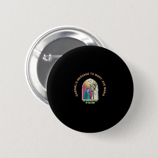 The Annunciation of the Lord Button (Vorne & Hinten)