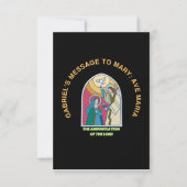 The Annunciation of the Lord Dankeskarte (Rückseite)
