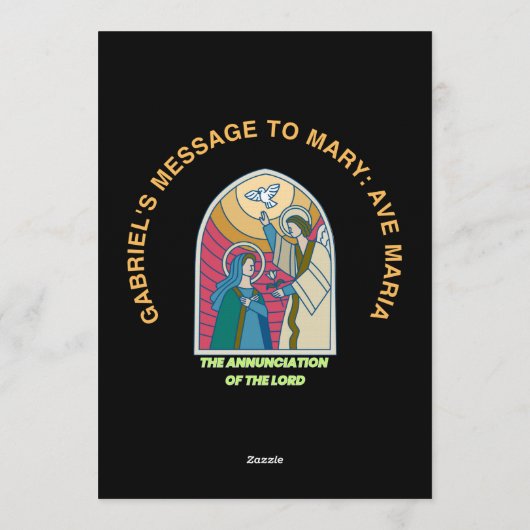 The Annunciation of the Lord Einladung (Rückseite)