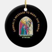The Annunciation of the Lord Keramik Ornament (Hinten)