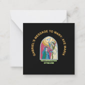 The Annunciation of the Lord Mitteilungskarte (Rückseite)