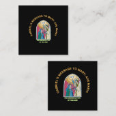 The Annunciation of the Lord Quadratische Visitenkarte (Vorne/Hinten)