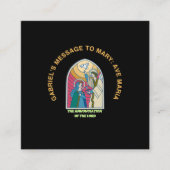 The Annunciation of the Lord Quadratische Visitenkarte (Vorderseite)