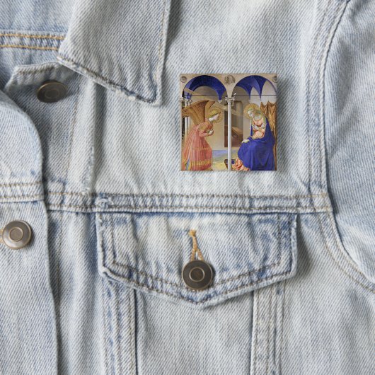 The Annunitation by Fra Angelico Button (Beispiel)