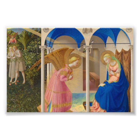 The Annunitation by Fra Angelico Fotodruck (Vorne)