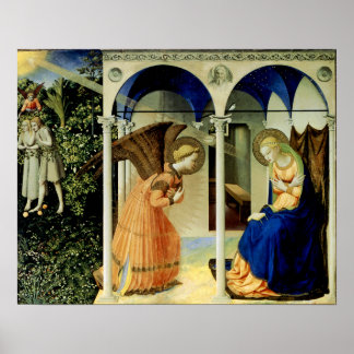 The Annunitation by Fra Angelico Poster