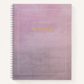 The Anthology | Mauve Custom Poetry Collection Notizblock (Vorderseite)