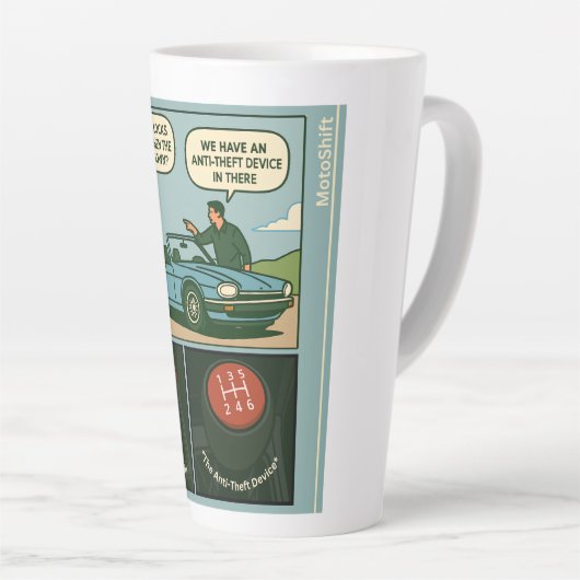 The Anti-Theft Device (Stick Shift) Milchtasse (Rechte Ecke)